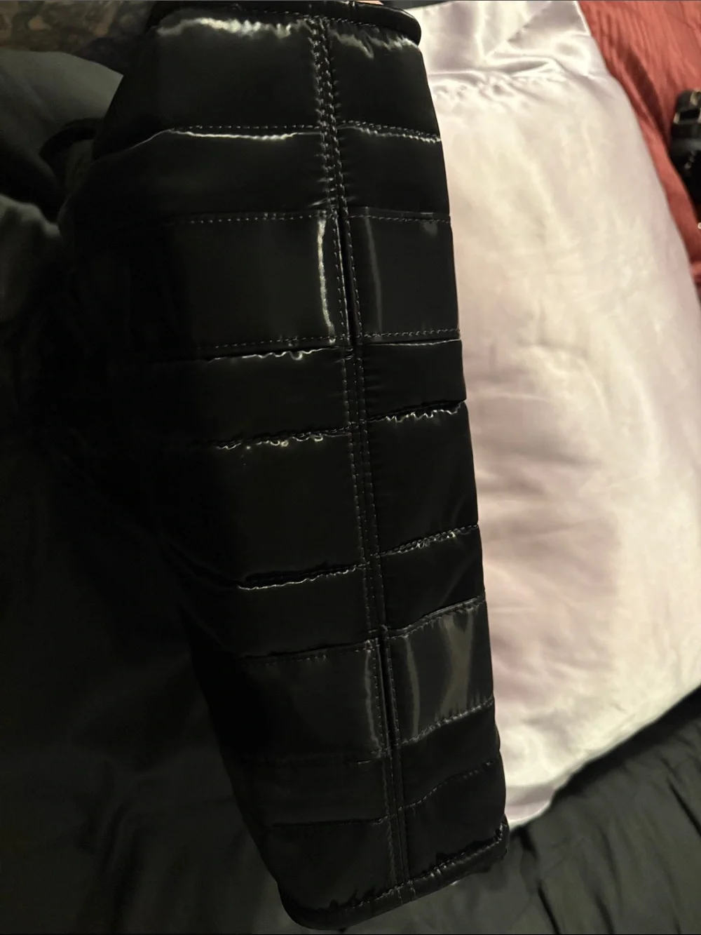 Steve Madden Black Quilted Laptop Tote